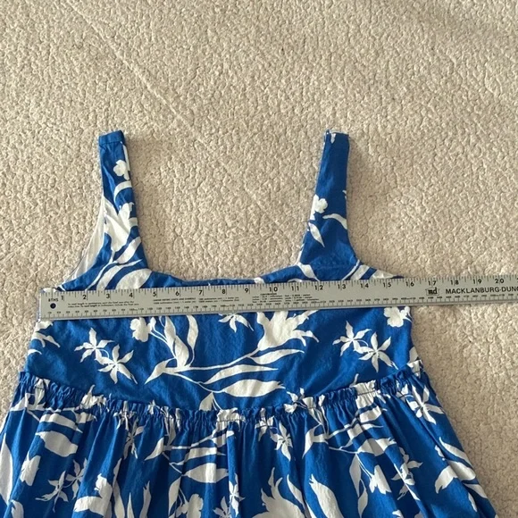 Petal & Pup Cotton Blue and White Floral Babydoll Dress XS - Picture 6 of 8